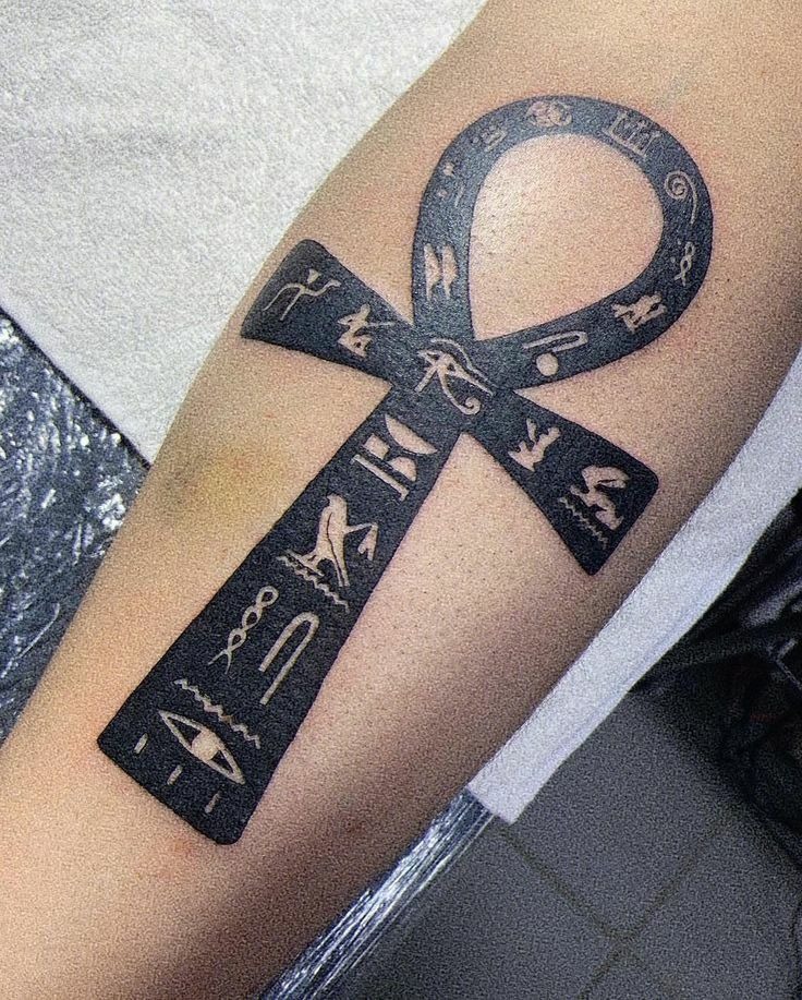 Hieroglyph Ankh Tattoo Tattoo Design