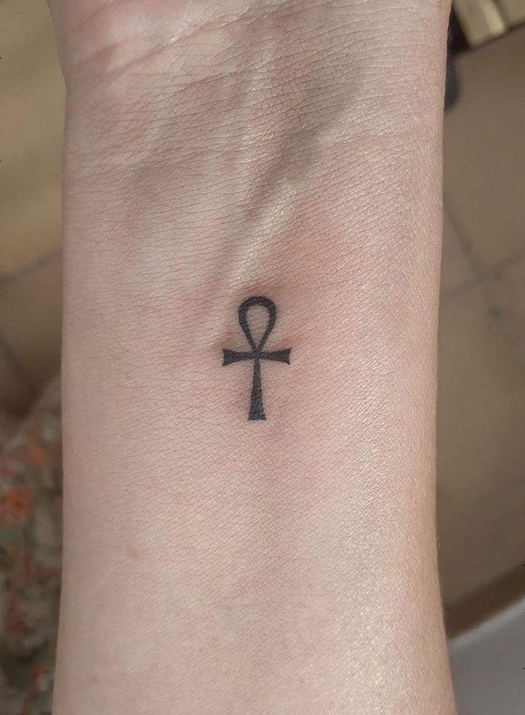Tiny Wrist Ankh Tattoo Tattoo Design