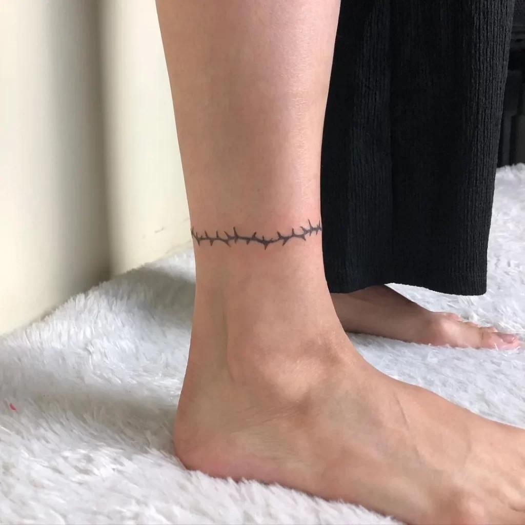 Barbed Wire Anklet Tattoo Tattoo Design