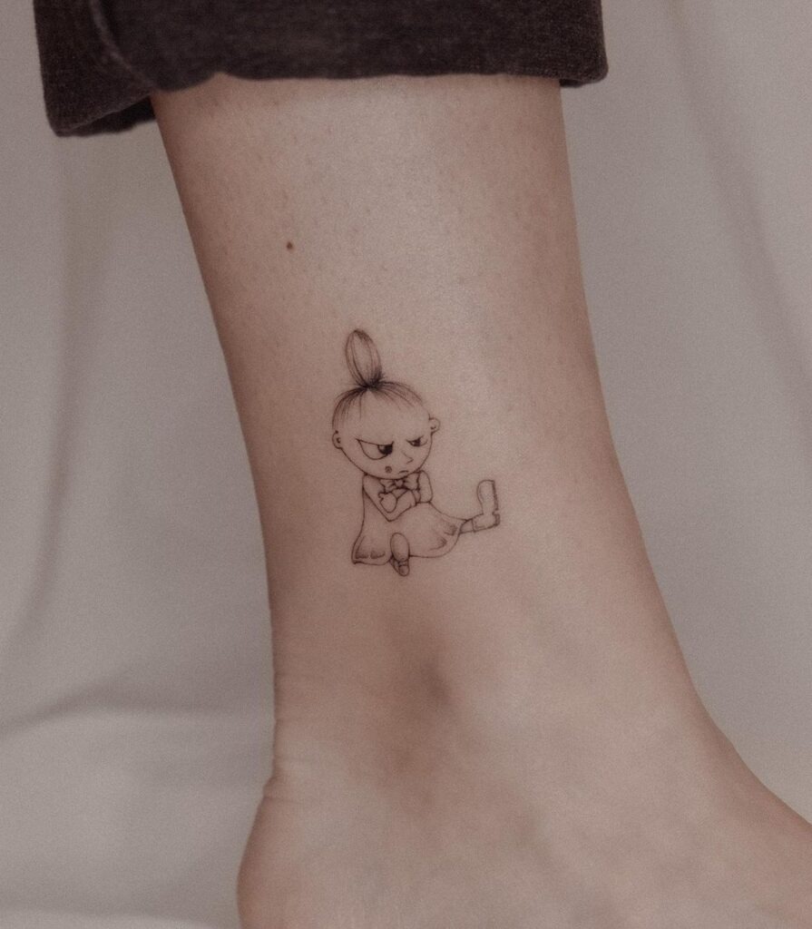 Charming Cartoon Character Tattoo Tattoo Design