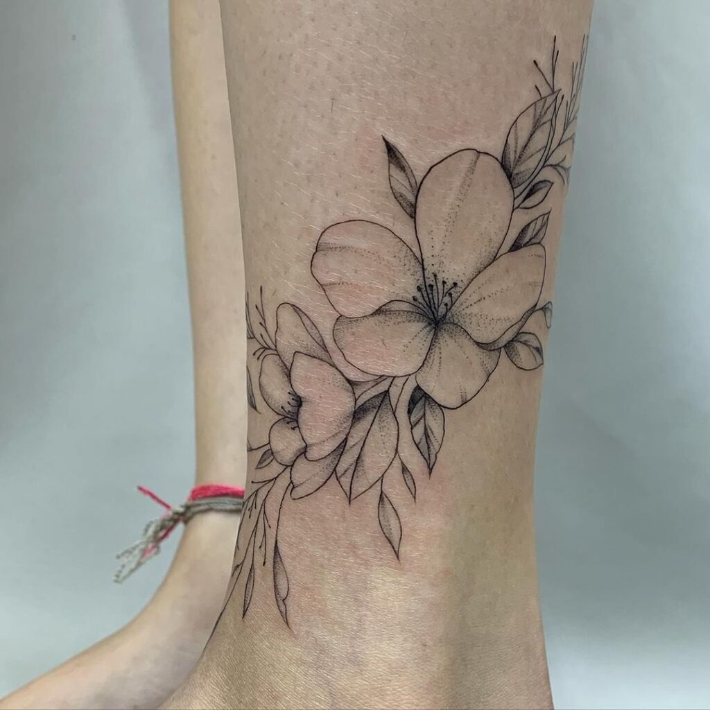 Elegant Floral Tattoo Design Tattoo Design