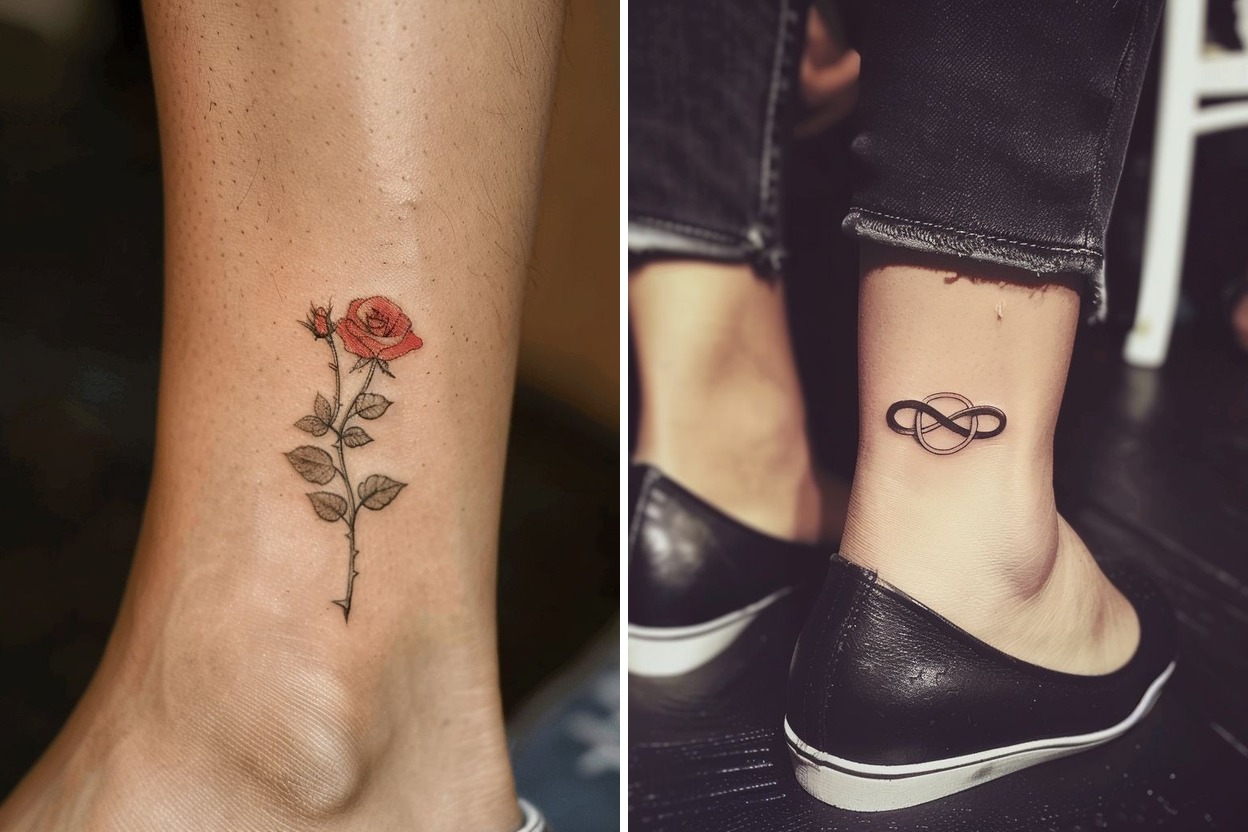65+ Ankle Tattoo Ideas For Expressive Body Art Featured Lookbook Collage