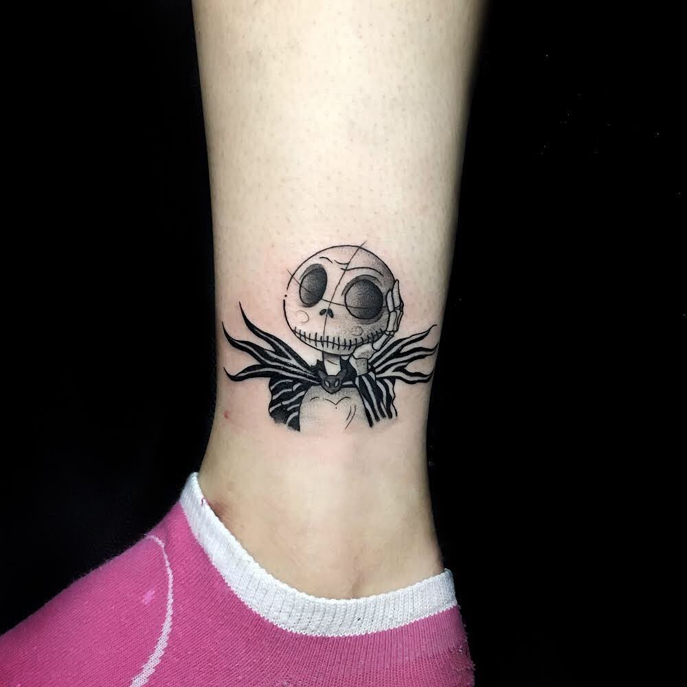 Jack Skellington Ankle Tattoo Tattoo Design
