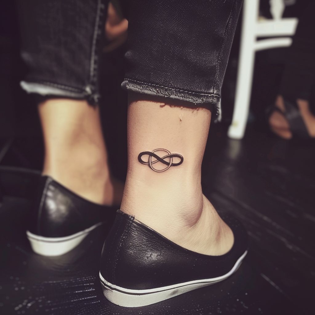 Minimalist Infinity Anklet Tattoo Tattoo Design