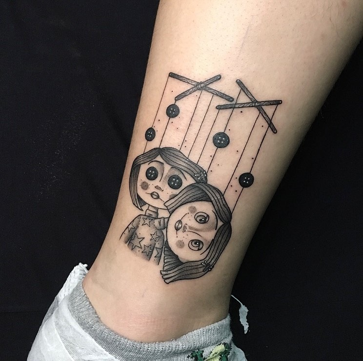 Puppet Marionette Ankle Tattoo Tattoo Design