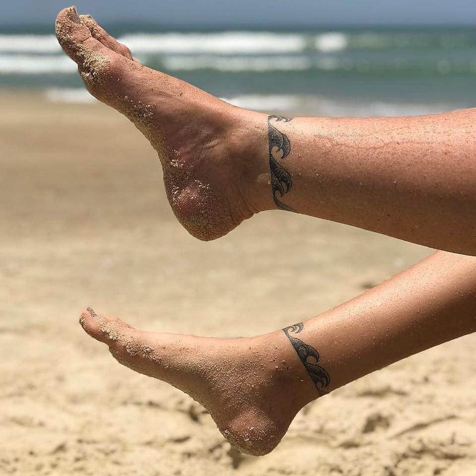 Wave Anklet Tattoo Tattoo Design