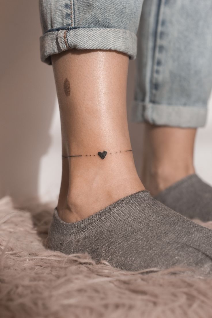 Bold Tribal Band Anklet Tattoo Design