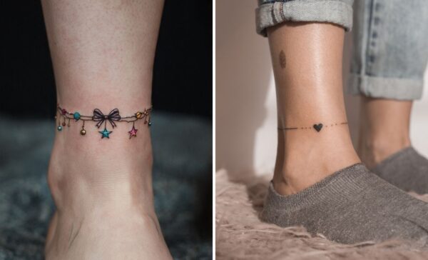 35+ Anklet Tattoo Ideas & Inspiration