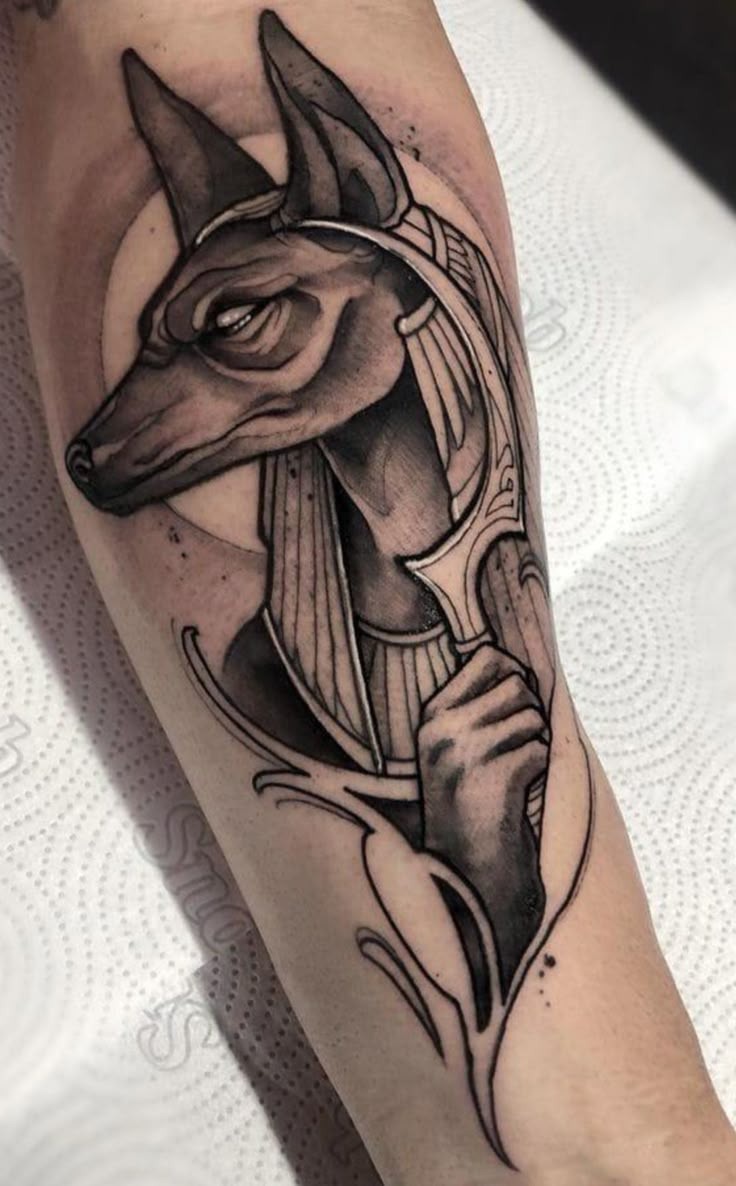 Anubis Handpiece with Royal Energy Tattoo Design