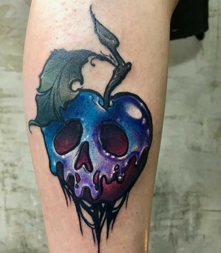 Blue Poison Apple Tattoo Tattoo Design