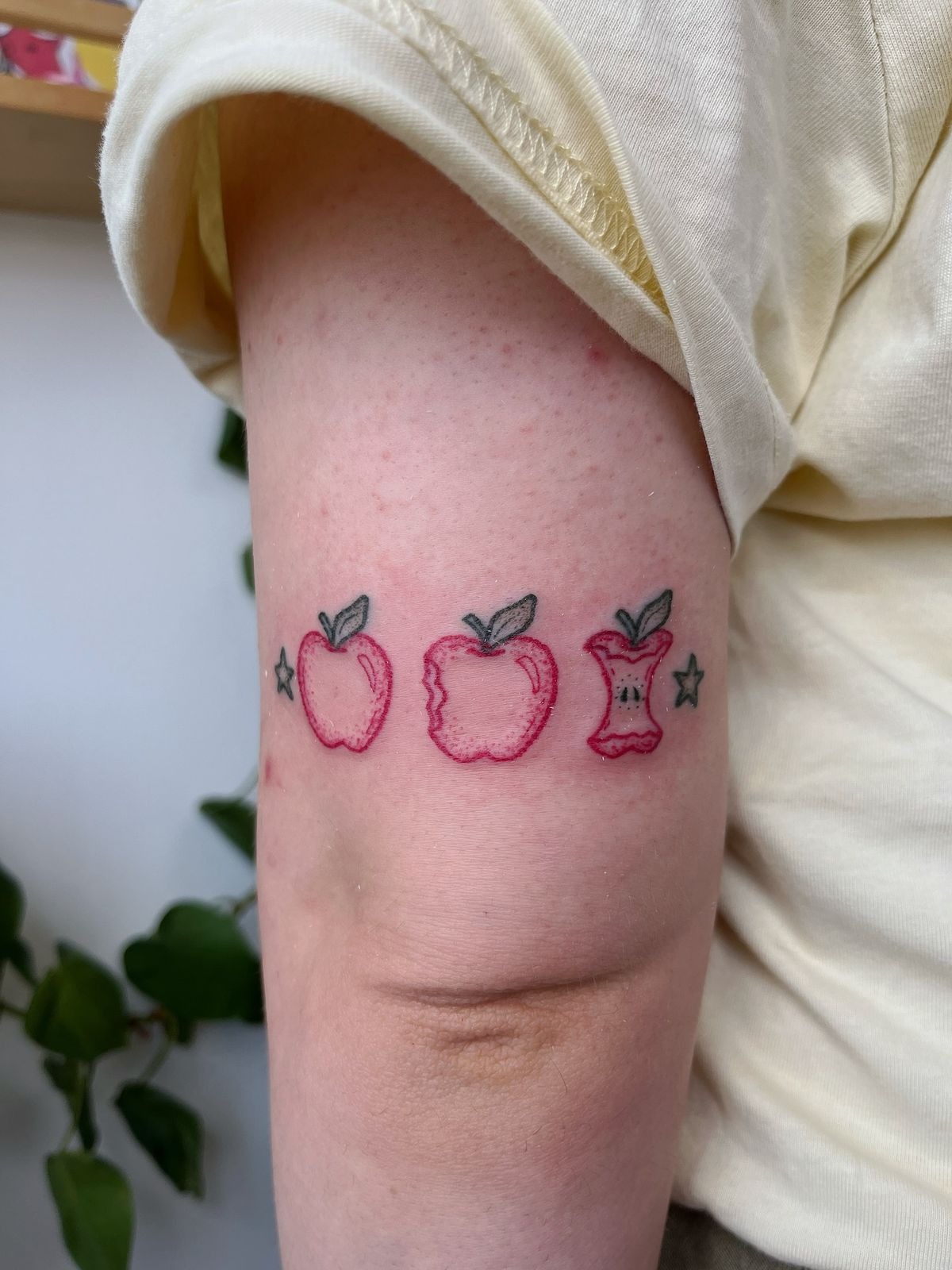 Cute Apple Trio Tattoo Tattoo Design