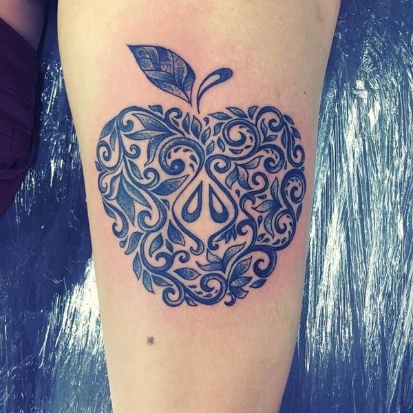 Ornamental Apple Tattoo Tattoo Design