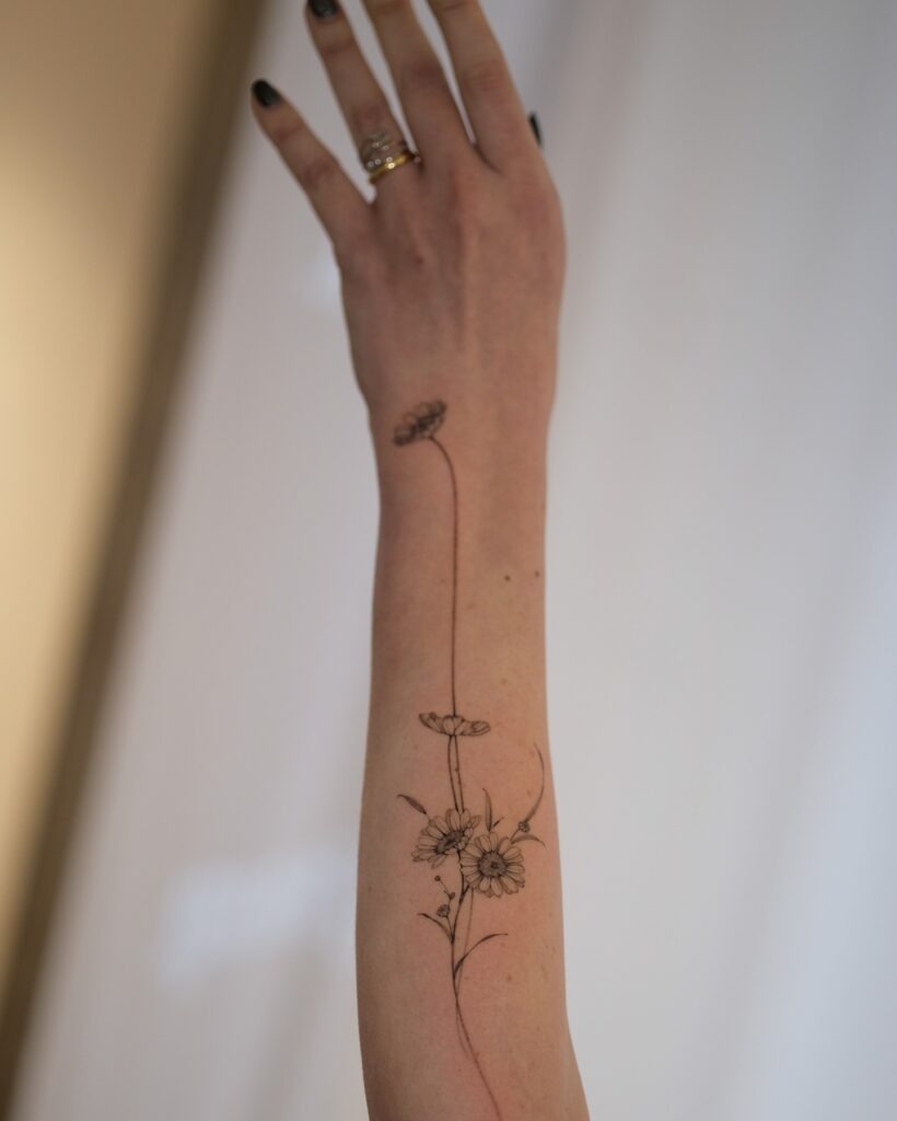 Daisies April Birth Flower Tattoos Tattoo Design