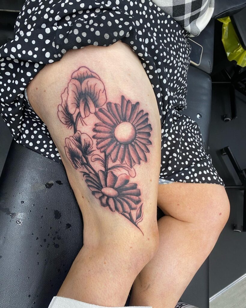 Daisy Name Tattoo Tattoo Design