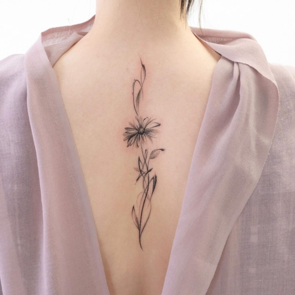 Delicate Daisy Forearm Tattoo Tattoo Design