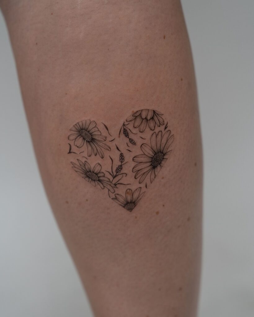 Minimalist Trio of Daisies Tattoo Tattoo Design