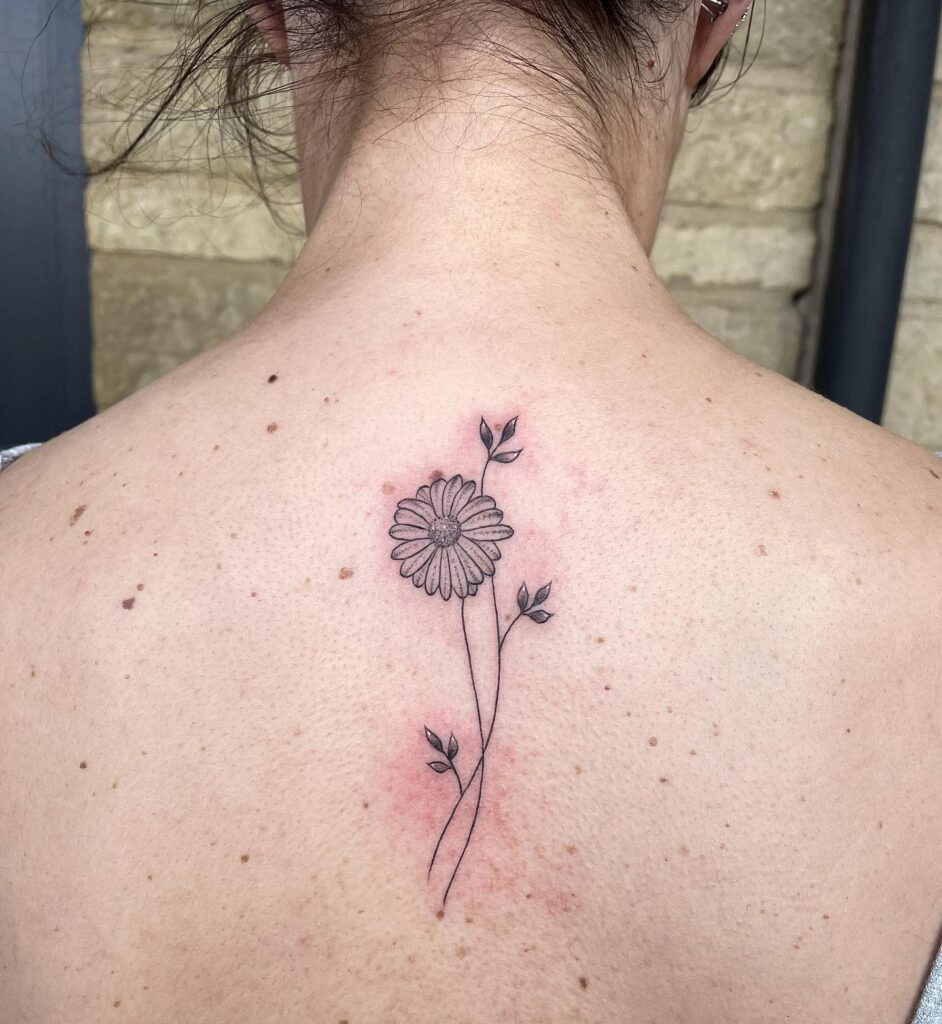 Realistic Daisy Anklet Tattoo Tattoo Design
