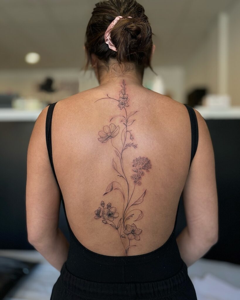 Soft Watercolor Sweet Pea Tattoo Tattoo Design