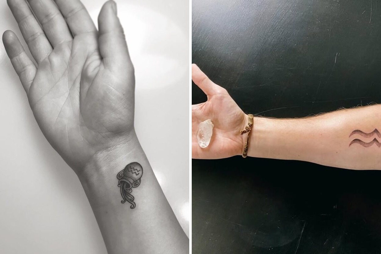 37+ Aquarius Tattoo Ideas That Make a Bold Artistic Statement Featured Lookbook Collage