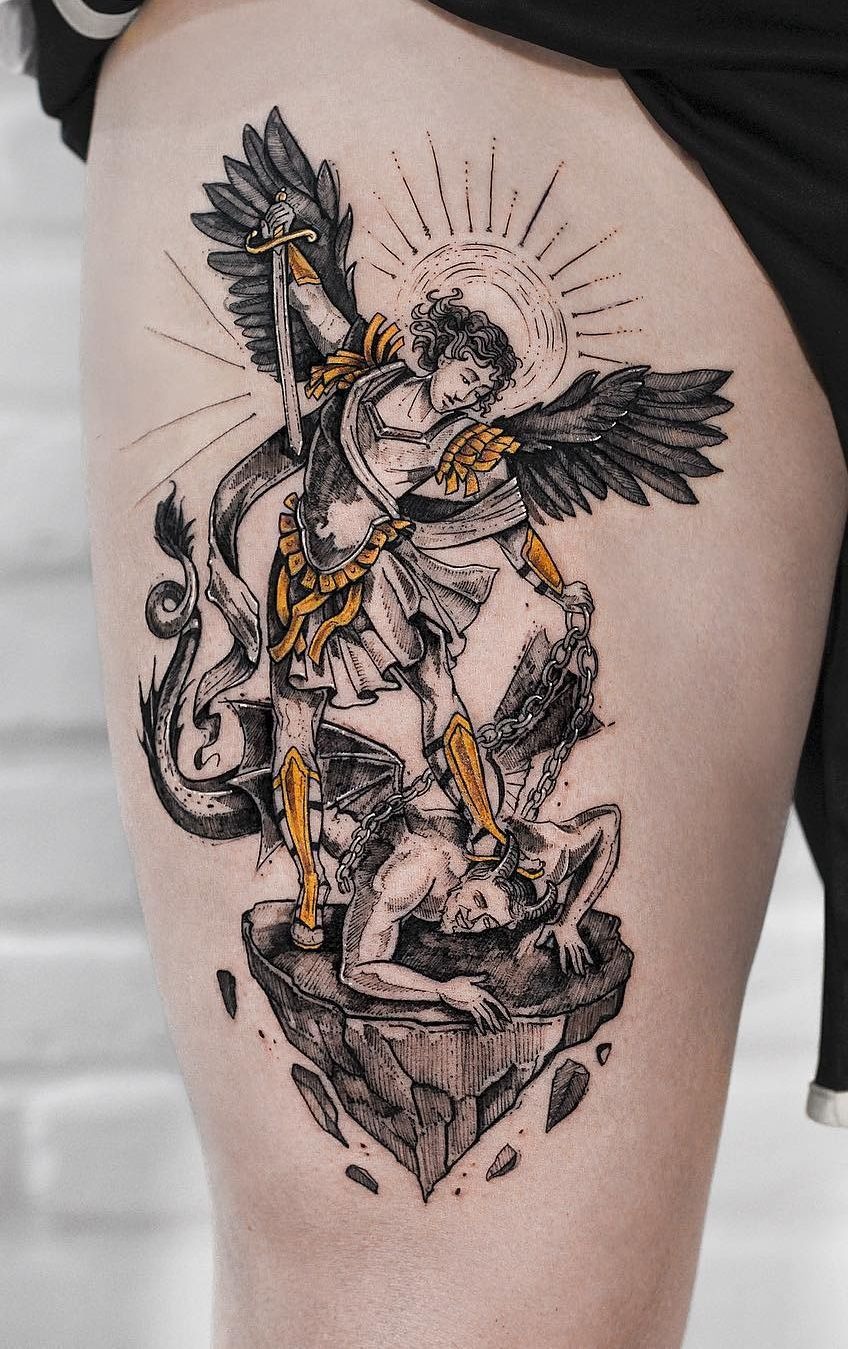 Eye of the Archangel Symbol Tattoo Design