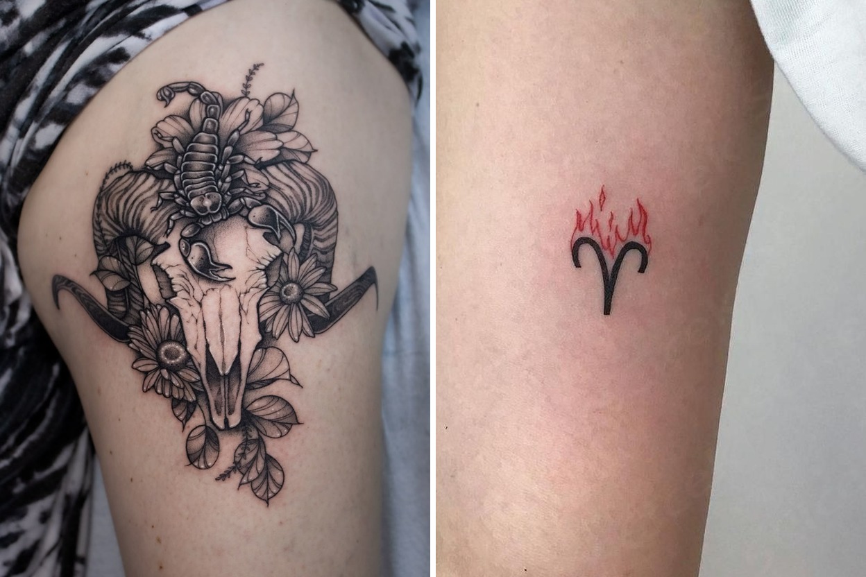 23 Aries Tattoo Ideas That Channel Fire Strength And Style Featured Lookbook Collage