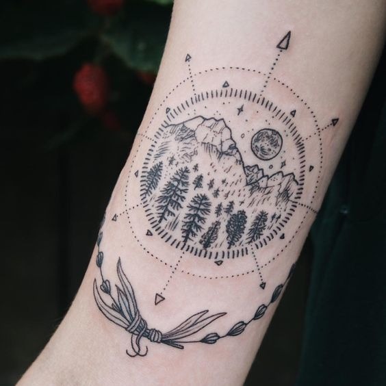 ARM TATTOO FOR THE WANDERER AT HEART Tattoo Design