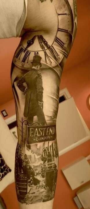 Black & White Picture Arm Tattoo Ideas Tattoo Design