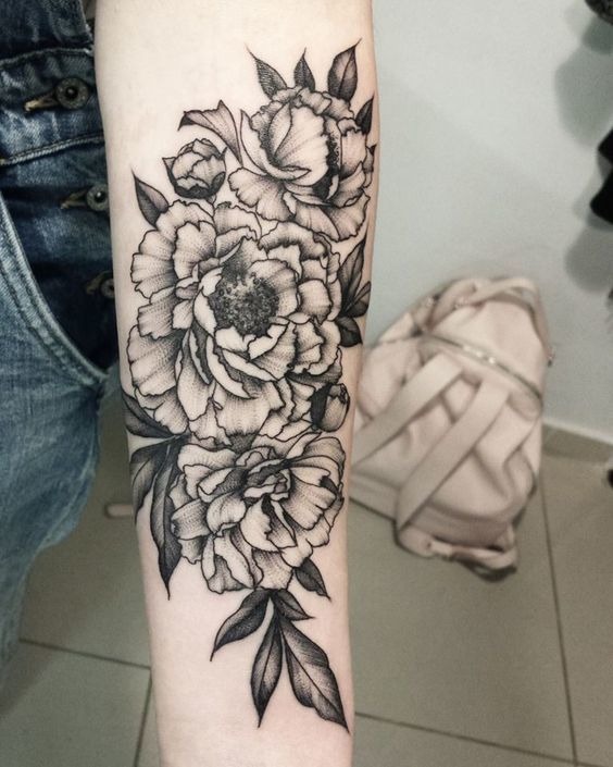 FLORAL DESIGN ON Arm Tattoo Tattoo Design
