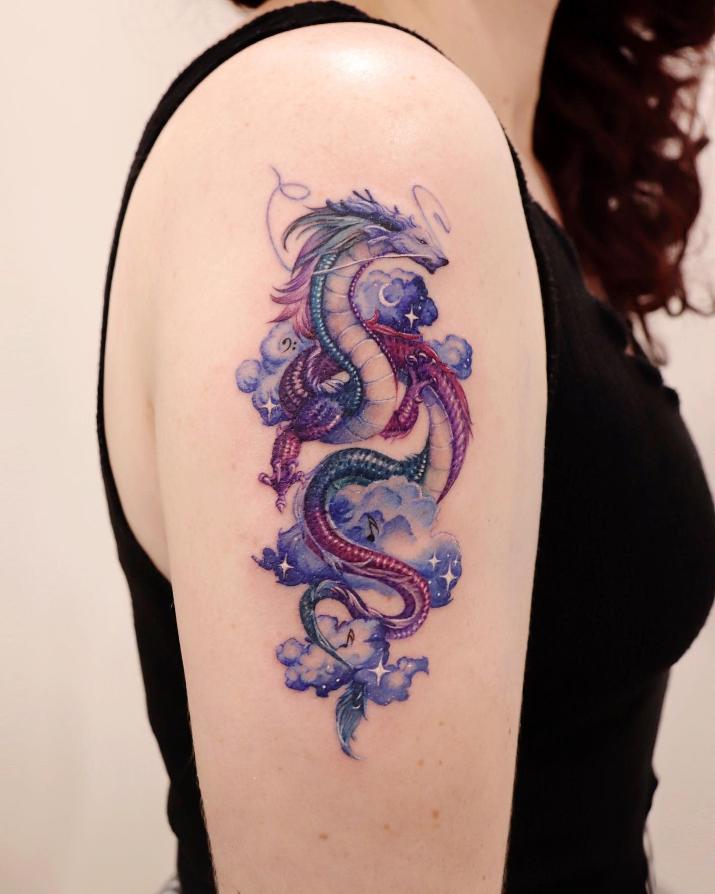 Celestial Dragon Tattoo Tattoo Design