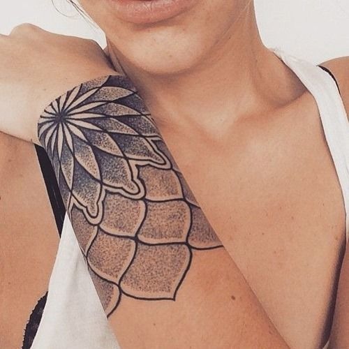 Gradient Grey Arm Tattoo Tattoo Design