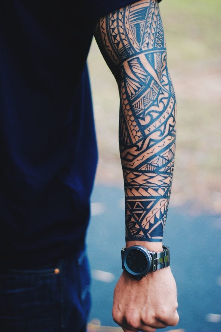 Interwoven Tribal Arm Tattoo Ideas Tattoo Design