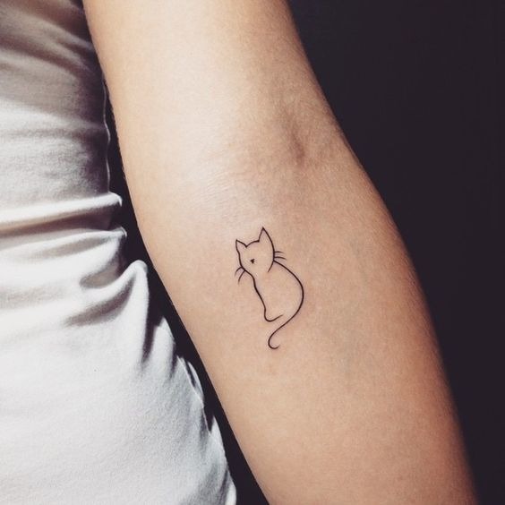 Little Kitty Tattoo Design