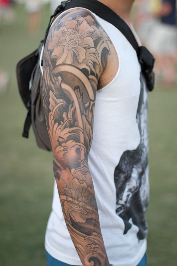 Multi Section Full Arm Tattoo Ideas Tattoo Design