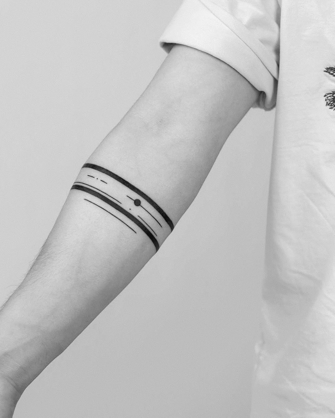 Sleek Minimalist Armband Tattoo Design Tattoo Design