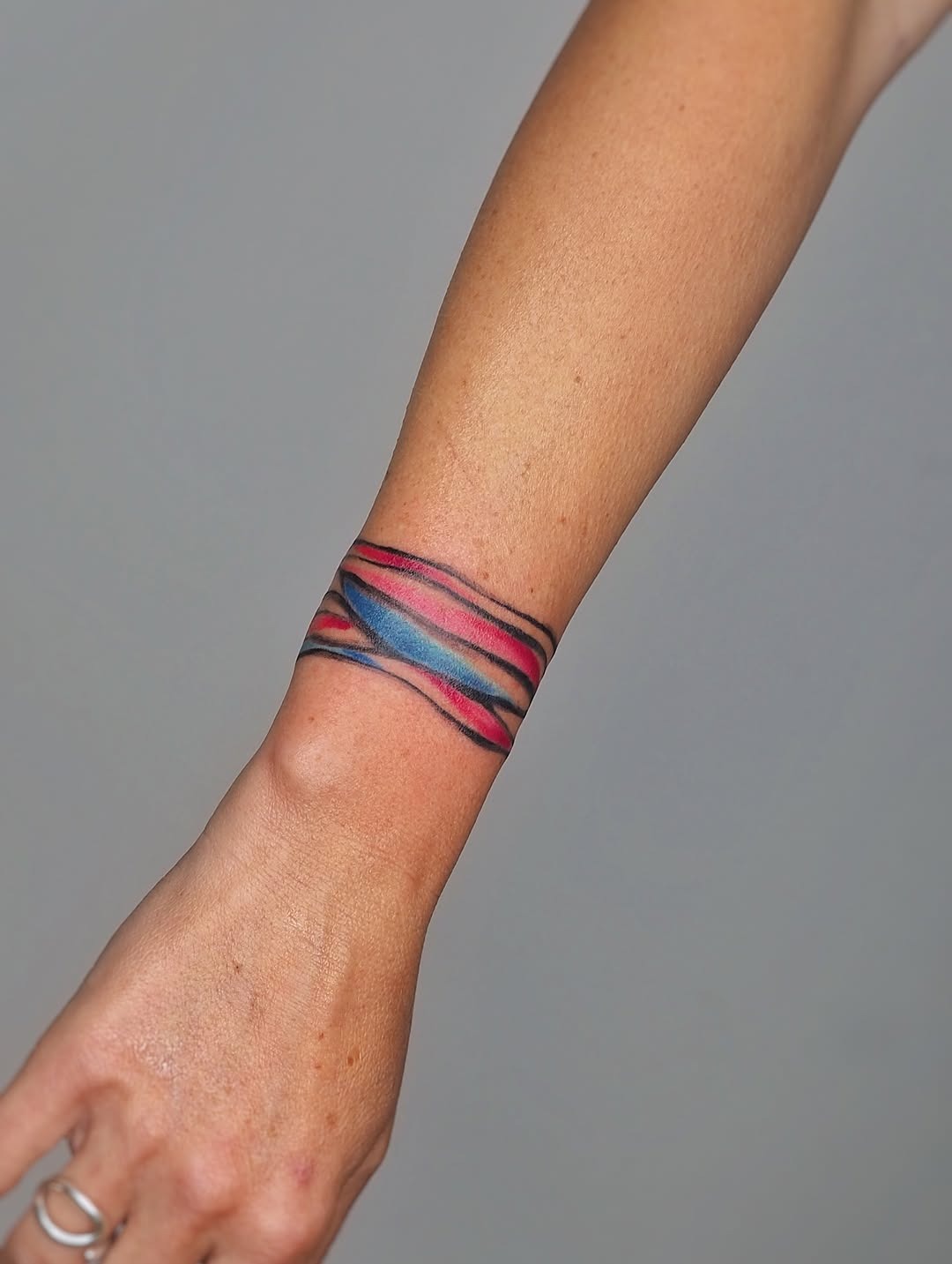Vibrant and Abstract Armband Tattoo Design Tattoo Design