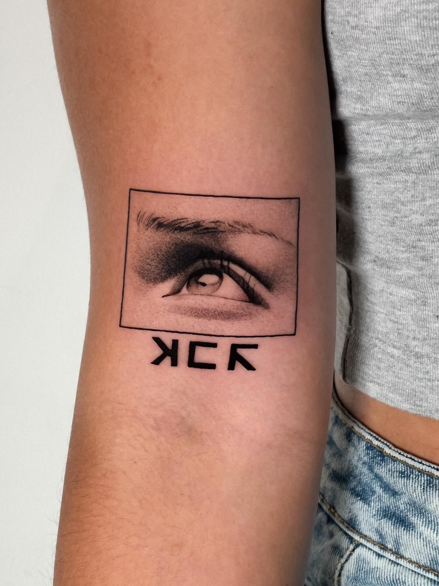 Intriguing eye tattoo blending art styles elegantly Tattoo Design