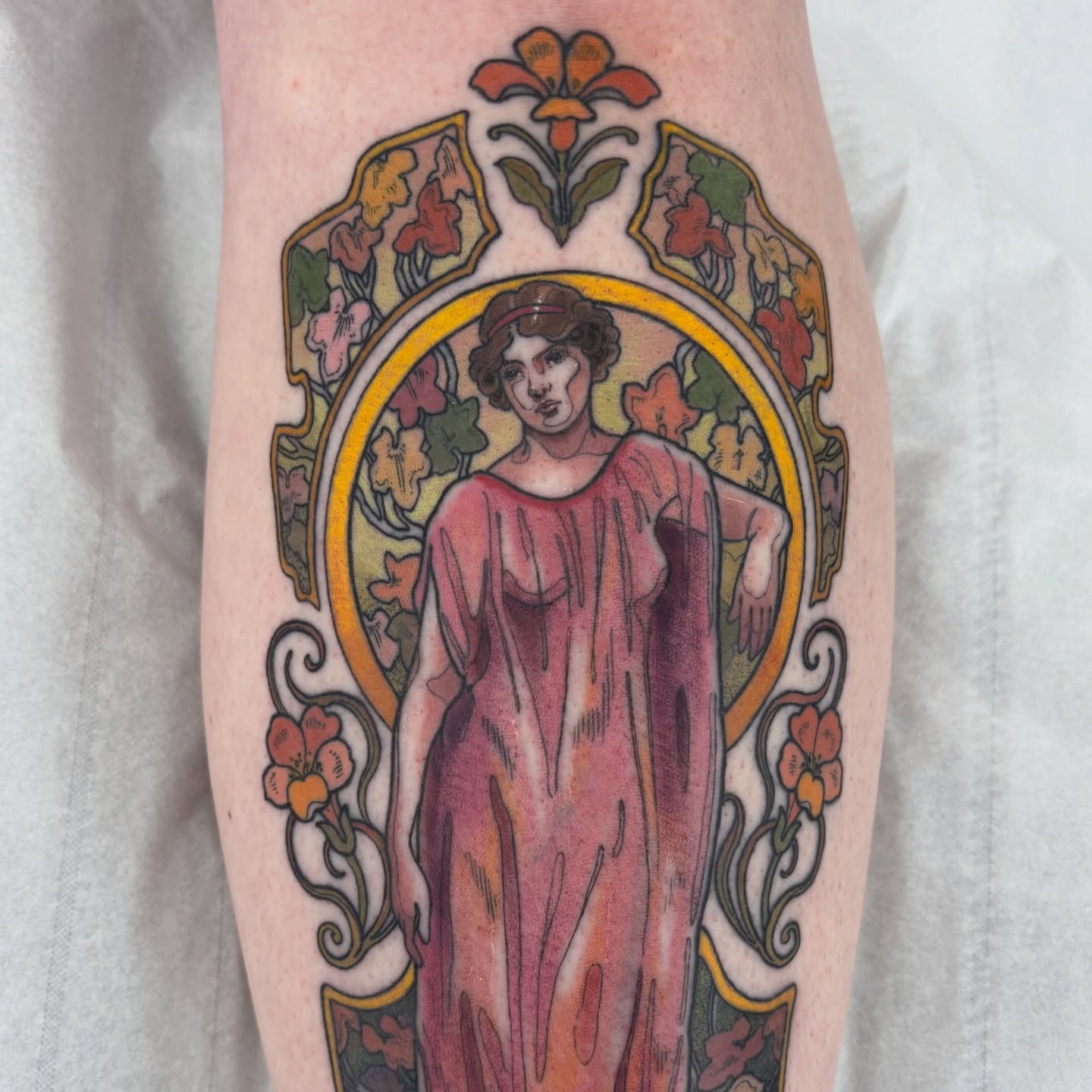 Stunning Art Nouveau-inspired tattoo design Tattoo Design