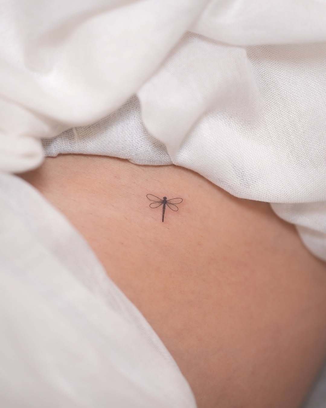 Elegant Minimalist Dragonfly Tattoo Design Tattoo Design