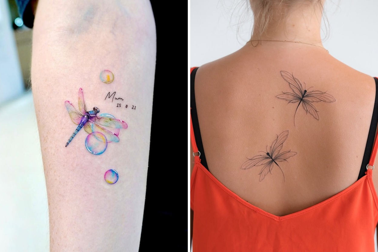 45+ Artistic Dragonfly Tattoo Ideas For Timeless and Meaningful Ink Featured Lookbook Collage