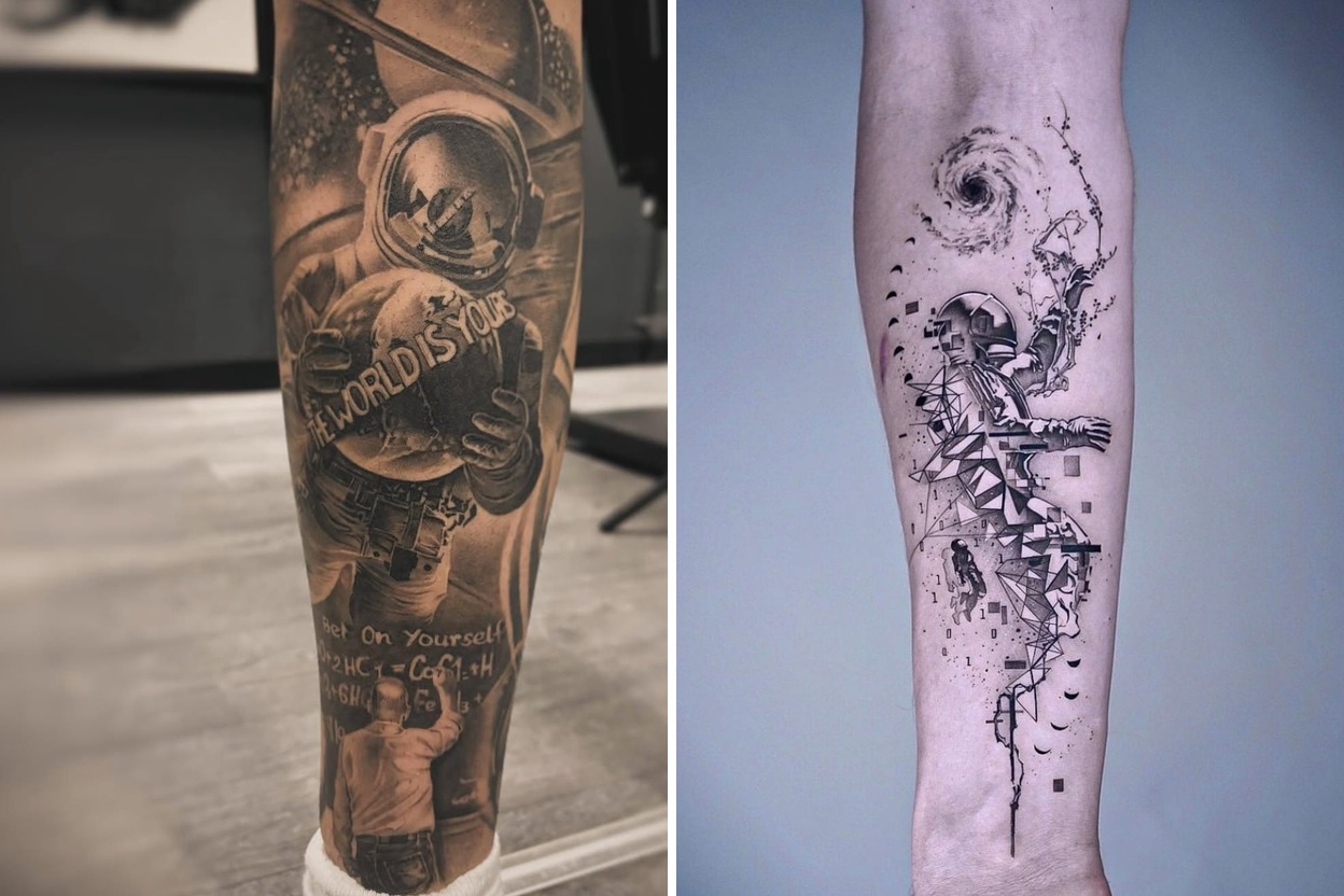 23+ Astronaut Tattoo Ideas To Inspire Your Next Cosmic Ink Featured Lookbook Collage