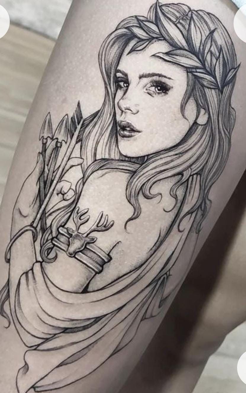 Blindfolded Justice Athena Tattoo Tattoo Design
