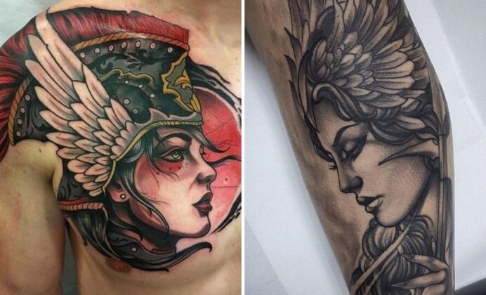 30+ Athena Tattoo Ideas & Inspiration