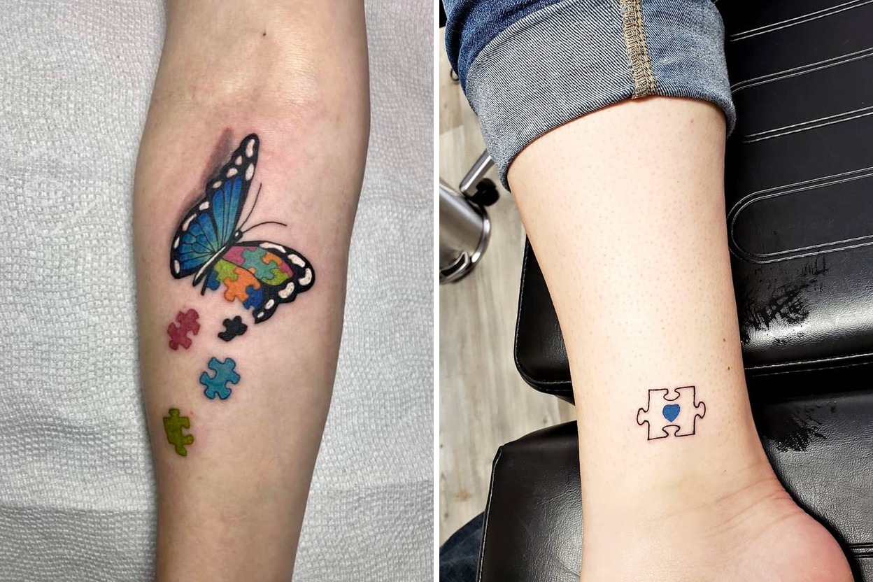 28+ Autism Tattoo Ideas & Inspiration Featured Lookbook Collage
