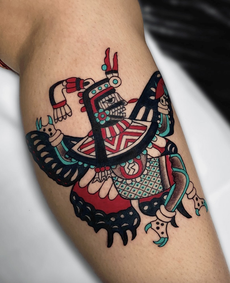 Intricate Aztec design showcasing cultural heritage Tattoo Design