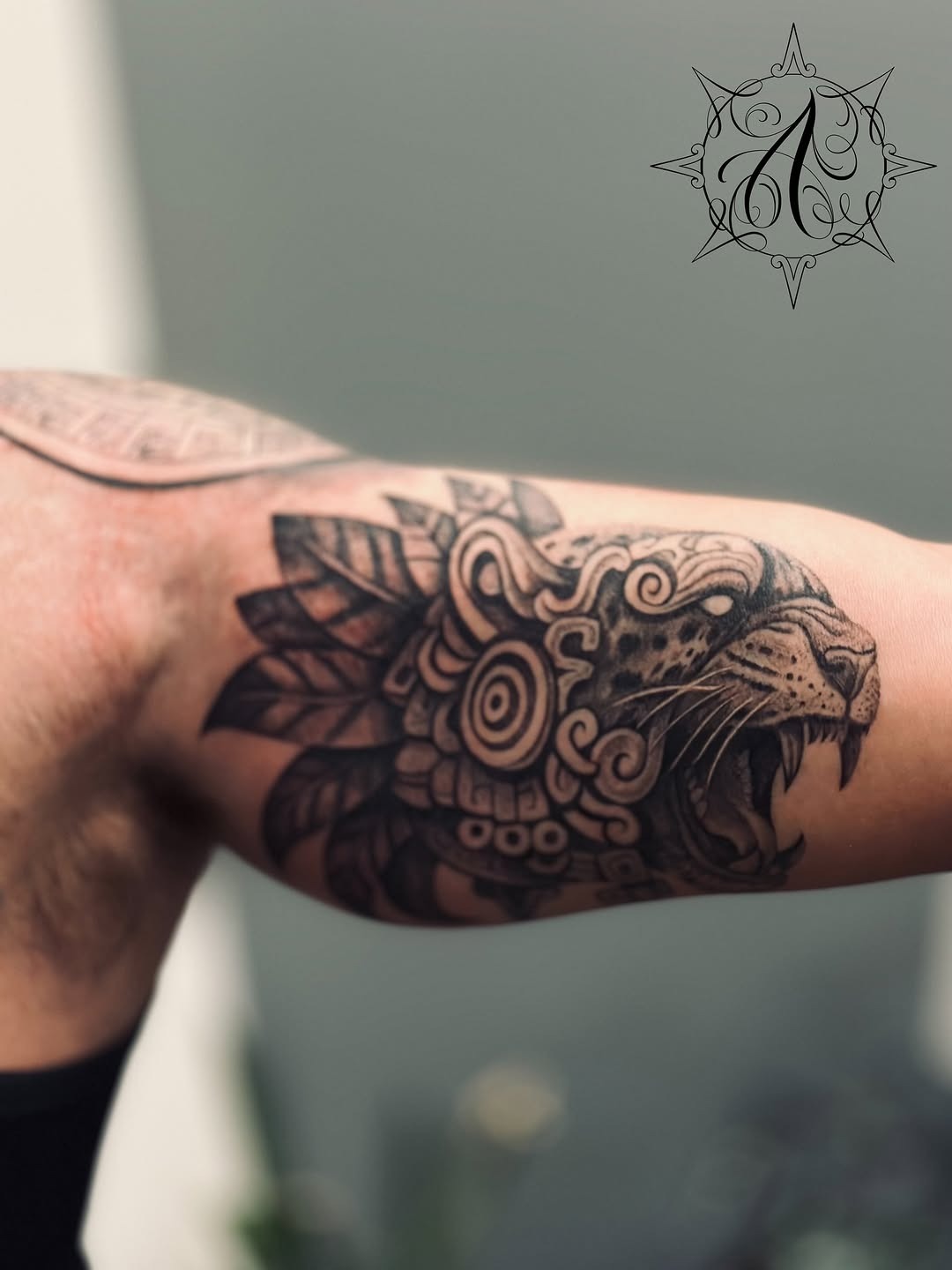 Intricate Aztec Jaguar Tattoo Design Detail Tattoo Design
