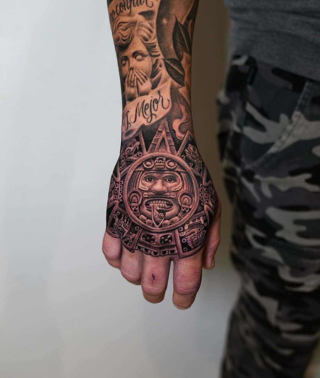 Intricate Aztec Sun Symbol Tattoo Design Tattoo Design