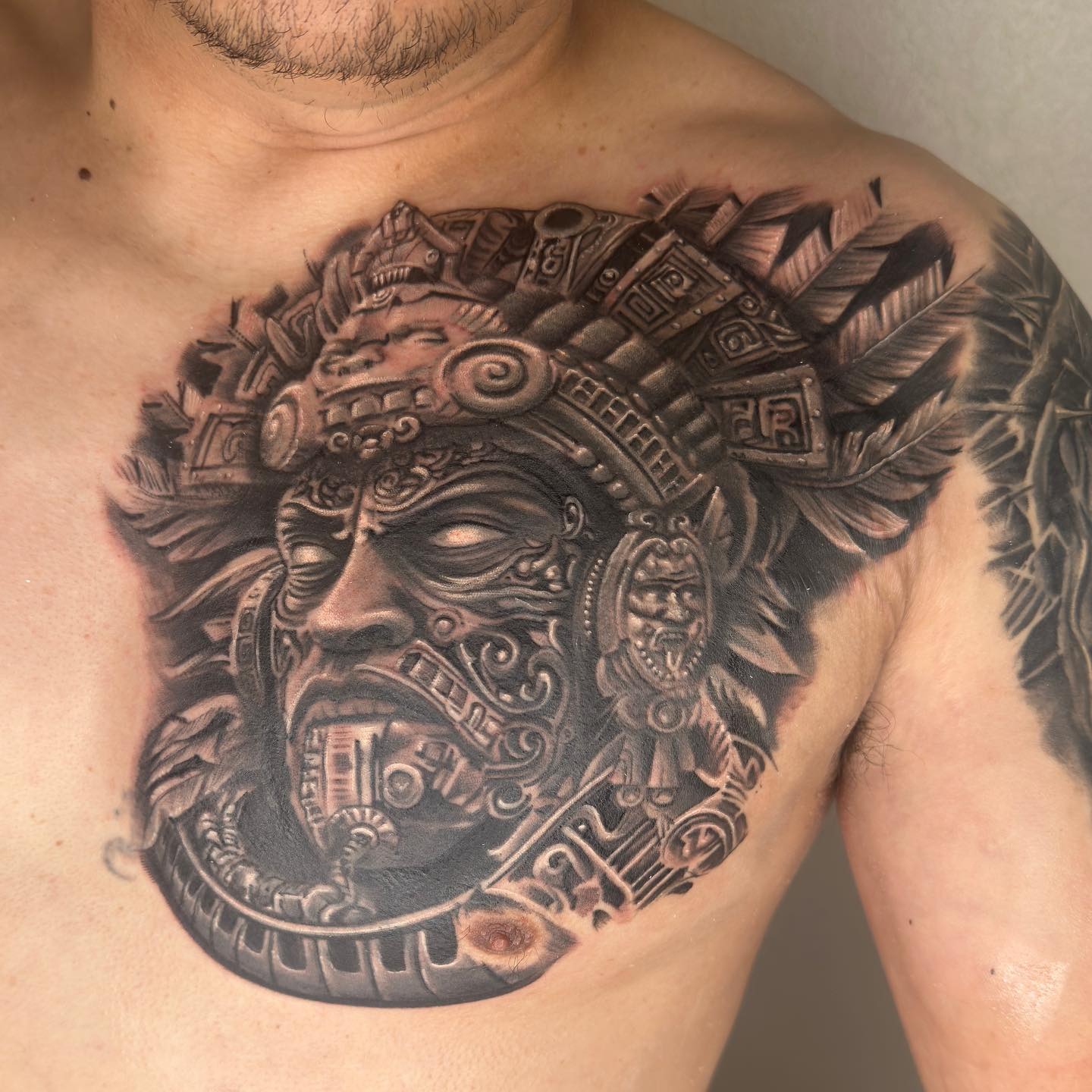 Serpent Headdress Aztec Warrior Tattoo Tattoo Design