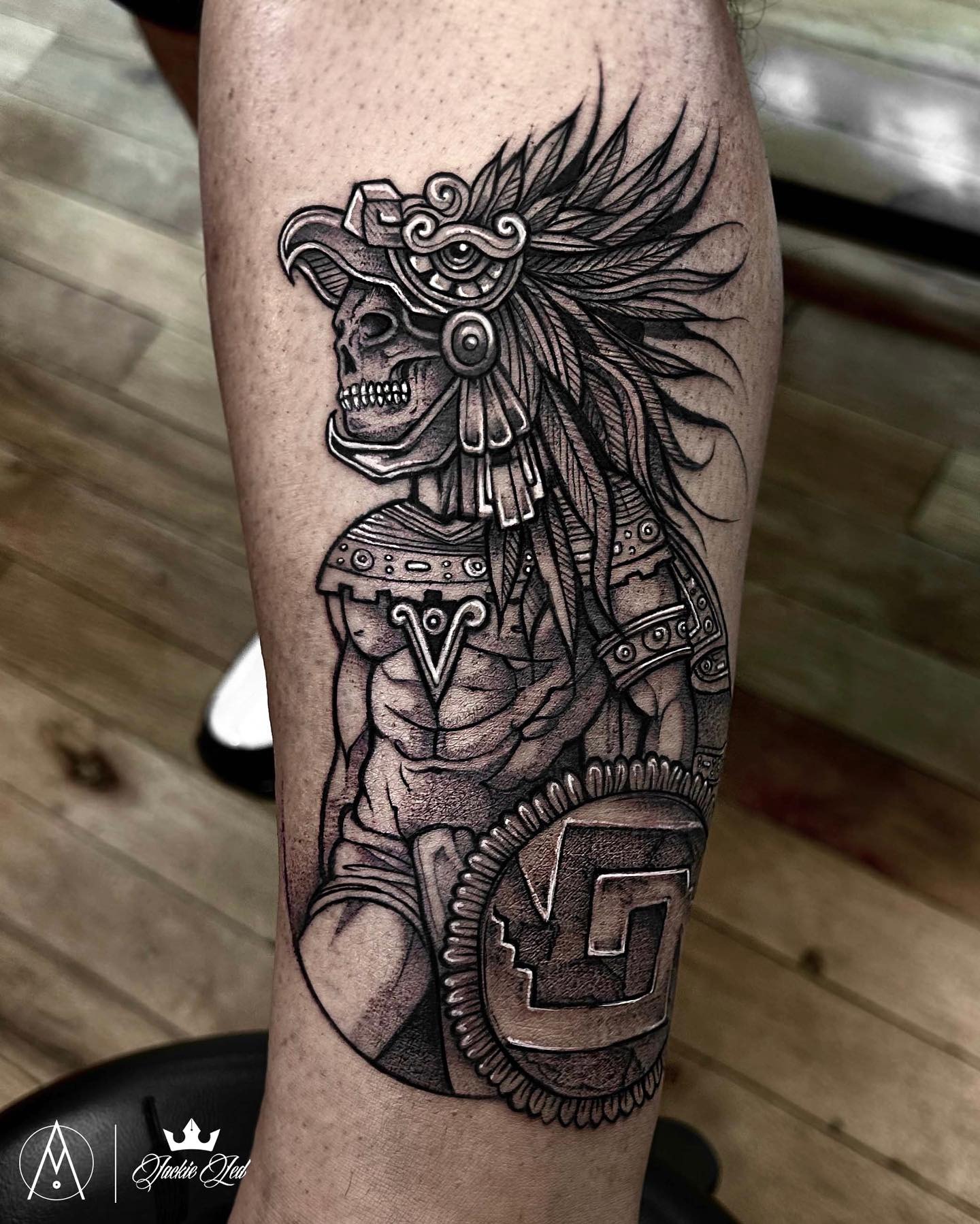 Skeleton Eagle Warrior Tattoo Tattoo Design