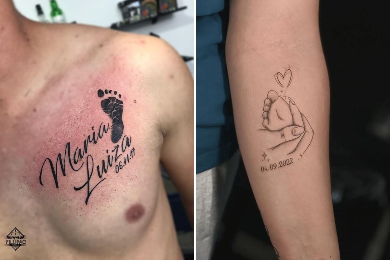 23+ Baby Tattoo Ideas That Hold Your Little One Close Forever Featured Lookbook Collage