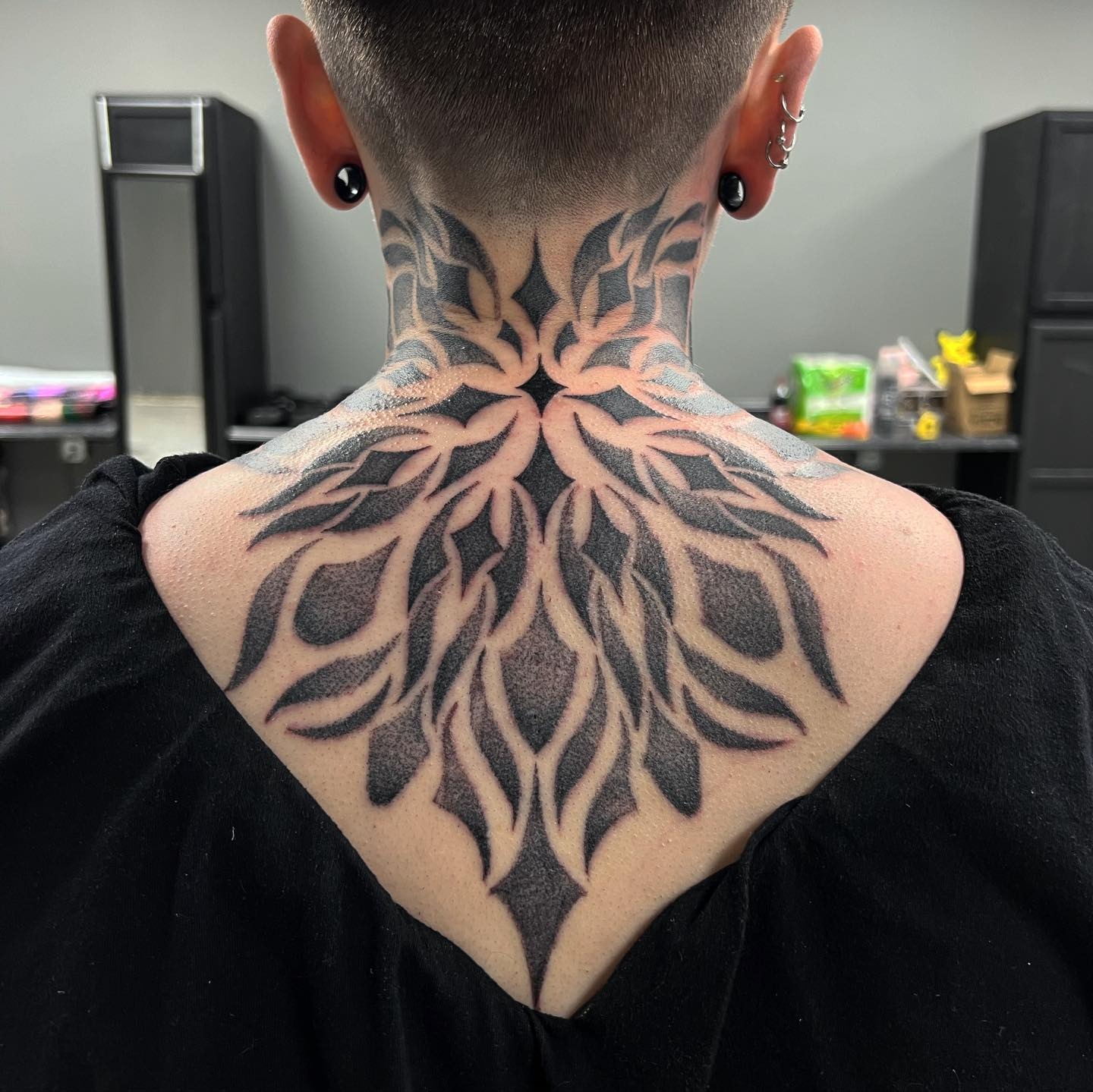 Abstract Thorn Blackwork Tattoo Tattoo Design
